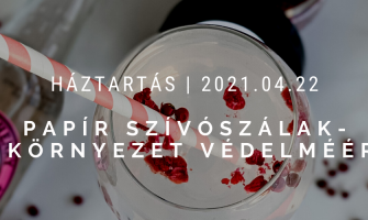 Papír szívószálak-a környezet védelméért